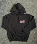 Hooded Sweatshirt - Black/Pink